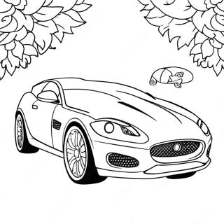 Carro Jaguar Páginas Para Colorir