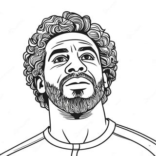 Mo Salah Páginas Para Colorir