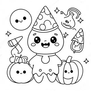 Pagina Para Colorir Kawaii De Halloween 41228-34230