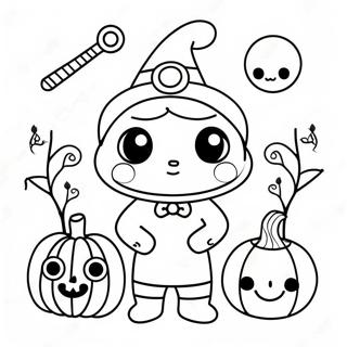 Pagina Para Colorir Kawaii De Halloween 41228-34232