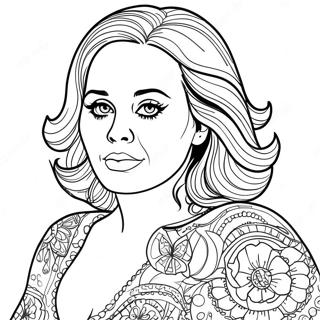 Pagina Para Colorir Da Adele 41298-34292