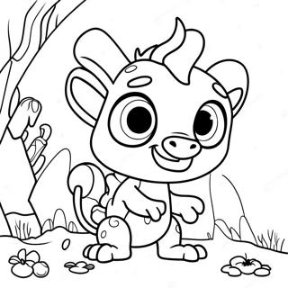 Pagina Para Colorir Das Criaturas Magicas Do Wallykazam 41319-34305