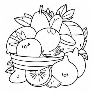 Pagina Para Colorir De Cesta De Frutas Tropicais 41460-34418