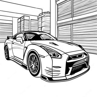 Gtr R35 Páginas Para Colorir