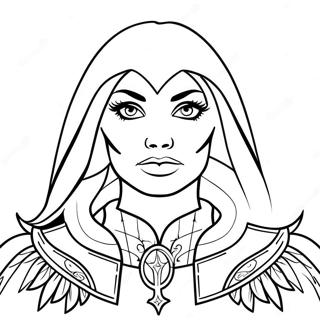 Pagina Para Colorir De Raven Em Fantasia Escura 41500-34439