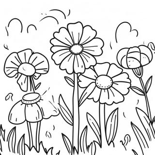 Pagina Para Colorir Jardim De Calendulas Brilhantes 41560-34488