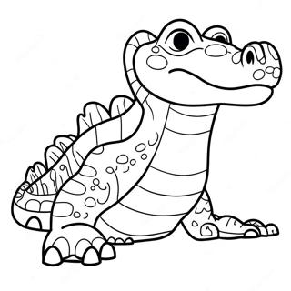 Pagina Para Colorir Vector O Crocodilo 41599-34516