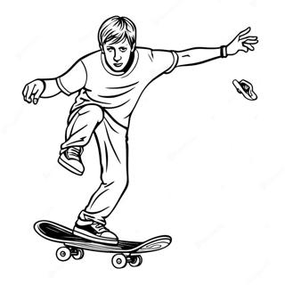 Tony Hawk Páginas Para Colorir