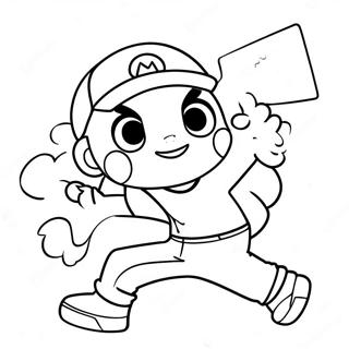 Pagina Para Colorir Do Ash Ketchum Pegando Pikachu 41720-34611