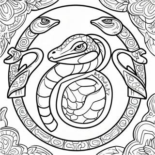 Pagina Para Colorir Do Emblema Da Cobra Slytherin 41740-34649