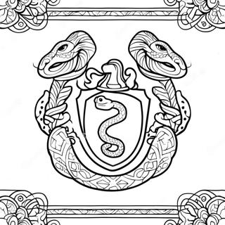 Pagina Para Colorir Do Emblema Da Cobra Slytherin 41740-34650