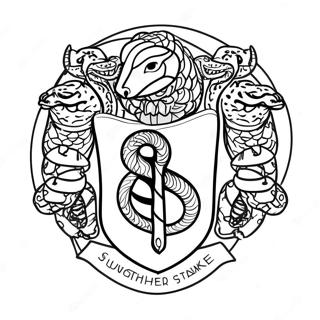 Pagina Para Colorir Do Emblema Da Cobra Slytherin 41740-34651