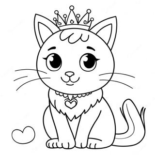 Pagina Para Colorir Da Gata Princesa 41749-34631