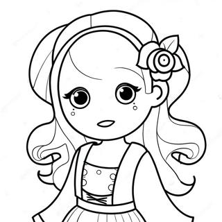 Pagina Para Colorir Da Garota Bonita Do Gacha Life 41769-34654