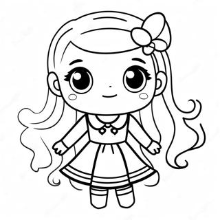 Pagina Para Colorir Da Garota Fofa Do Gacha Life Vestida 41770-34660