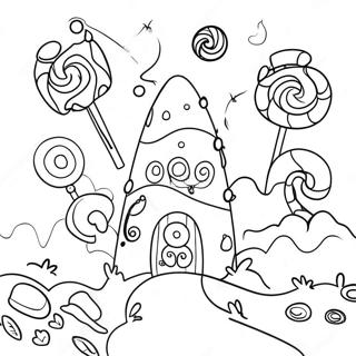 Pagina Para Colorir Da Aventura Fantastica No Candyland 4181-3373