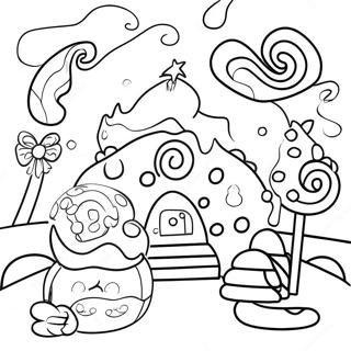 Pagina Para Colorir Da Aventura Fantastica No Candyland 4181-3374