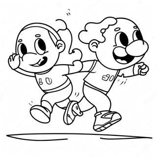 Pagina Para Colorir Da Corrida Divertida 41879-34742