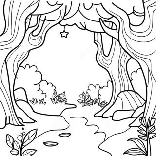 Pagina Para Colorir Da Floresta Encantada 41889-34751