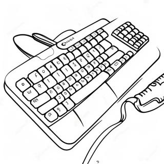 Pagina Para Colorir De Teclado De Computador Colorido 41910-34769