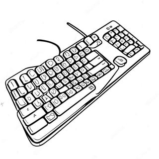 Pagina Para Colorir De Teclado De Computador Colorido 41910-34770