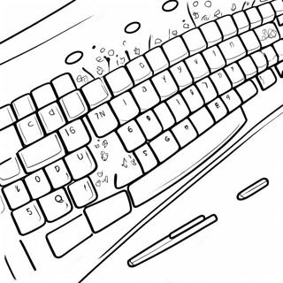 Pagina Para Colorir De Teclado De Computador Colorido 41910-34771