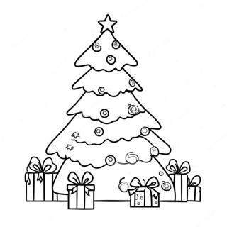 Pagina Para Colorir Da Arvore De Natal Festiva 41990-34833