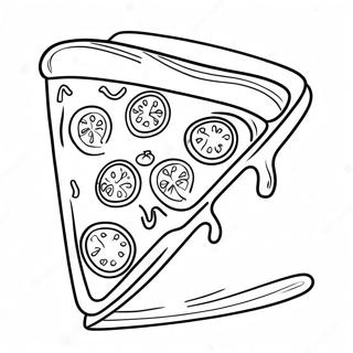 Pagina Para Colorir Da Fatia De Pizza Com Queijo 42161-34963