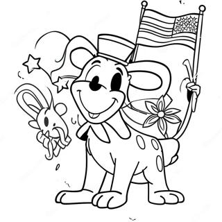 Pagina Para Colorir Do Disney 4 De Julho 42190-34982