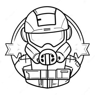 Pagina Para Colorir Logo Rainbow Six Siege 42240-35031