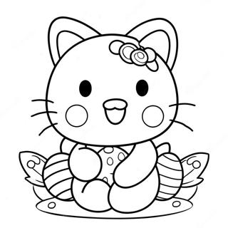 Pagina Para Colorir Hello Kitty Com Ovos De Pascoa 42261-35041