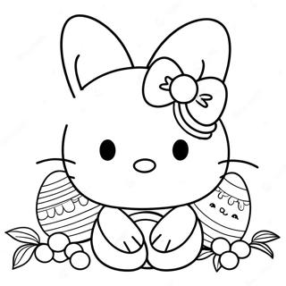 Pagina Para Colorir Hello Kitty Com Ovos De Pascoa 42261-35043