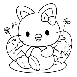 Pagina Para Colorir Hello Kitty Com Ovos De Pascoa 42261-35044