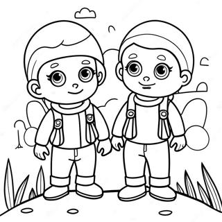 Pagina Para Colorir Da Aventura Dos Gemeos Tuttle 42321-35091