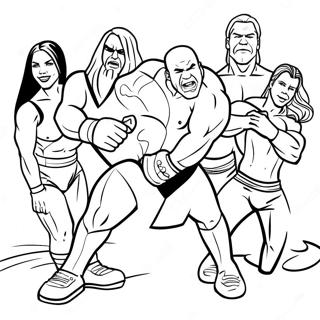 Pagina Para Colorir Dos Superstars Da Wwe Em Acao 42361-35114