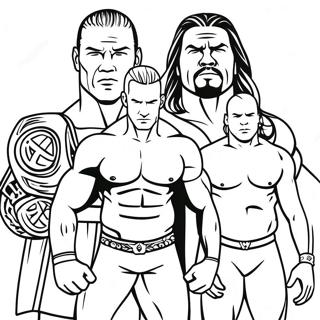 Pagina Para Colorir Dos Superstars Da Wwe Em Acao 42361-35116