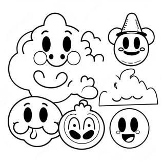 Pagina Para Colorir De Personagens Emoji Da Disney Felizes 42381-35140