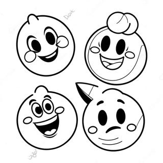 Pagina Para Colorir De Personagens Emoji Da Disney Felizes 42381-35321