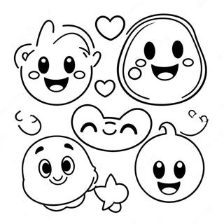 Pagina Para Colorir De Personagens Emoji Da Disney Felizes 42381-35324