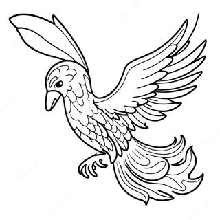 Pagina Para Colorir De Fenix Majestosa Em Voo 42401-35337