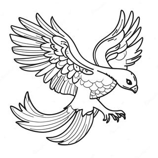 Pagina Para Colorir De Fenix Majestosa Em Voo 42401-35340