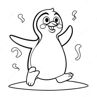 Pagina Para Colorir De Pinguim Dancando Alegremente 42431-35176