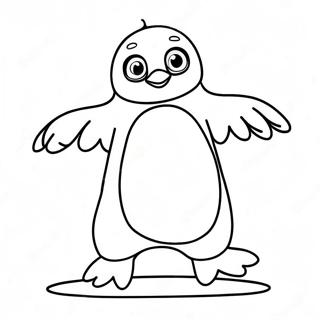 Pagina Para Colorir De Pinguim Dancando Alegremente 42431-35358