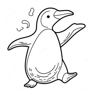 Pagina Para Colorir De Pinguim Dancando Alegremente 42431-35359