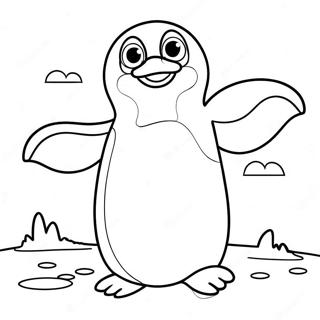 Pagina Para Colorir De Pinguim Dancando Alegremente 42431 35360