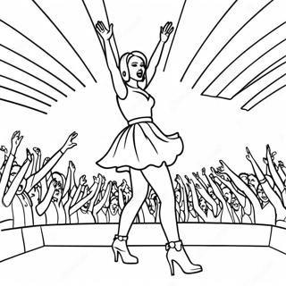 Pagina Para Colorir Da Katy Perry Se Apresentando No Palco 42471-35397