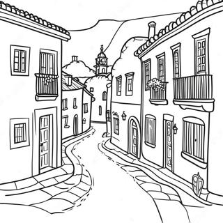 Pagina Para Colorir Da Charmosa Vila Portuguesa 42491-35211