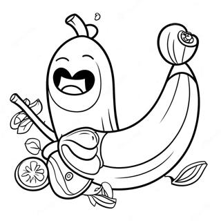 Banana Do Fortnite Páginas Para Colorir