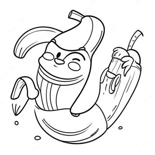 Pagina Para Colorir Do Personagem Banana Do Fortnite 42500-35215