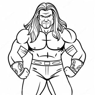 Pagina Para Colorir Da Acao Dinamica Do Lutador Da Wwe 42511-35226